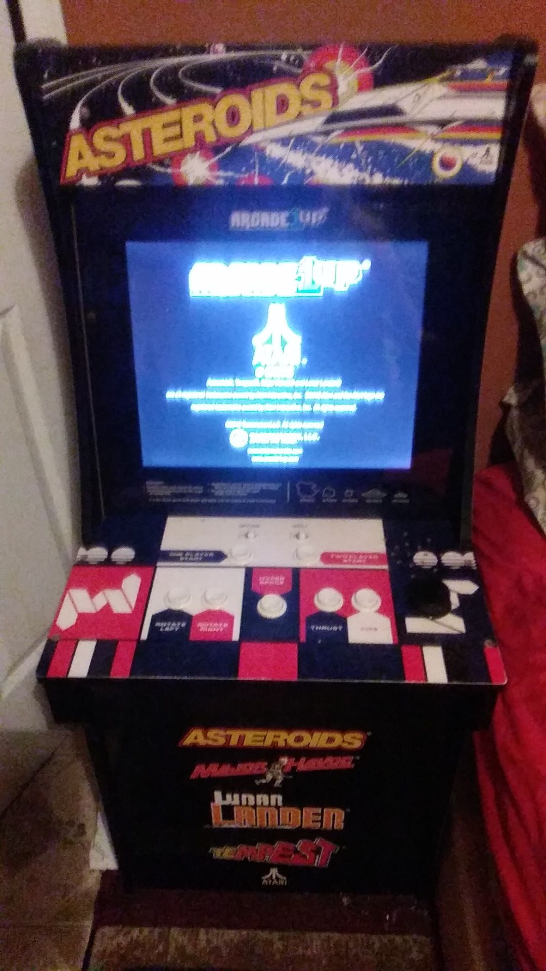 Asteroids arcade 4 games in great condition games are asteroids,major havoc,lunar ladder,and tempest 1 and 2 players need gone