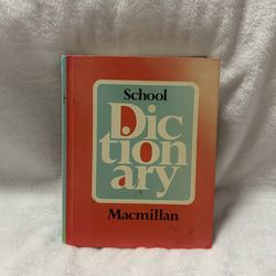Macmillan school Dictionary by Macmillan ISBN 0-02-195380-5 hardcover