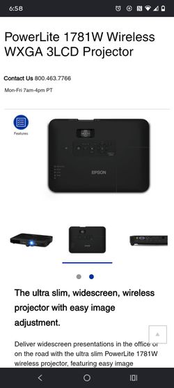 Epson PowerLite 1781W projector