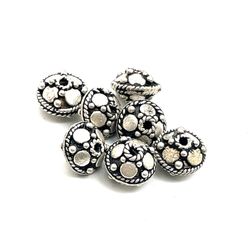 Two (2) Sterling Silver Bali Beads