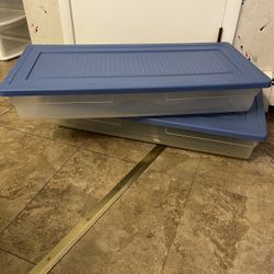 2 Under Bed Storage Containers