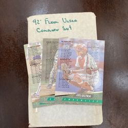 1992 Fleer Ultra Series 1 Complete Set.