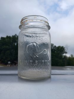 Vintage Glass Peanut Jar