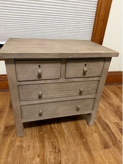 Set of 2: Farmhouse 4-Drawer Nightstand (28.5”)