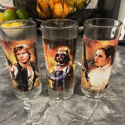 1980 Star Wars Empire Strikes Back Plastic Mug Cup Yoda Collectible/2011 LucasFilm glasses $30 For ALL