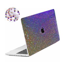 Bling Rhinestone Case Compatible with MacBook Pro 16 inch 2023 2022 2021 Release (M3 A2991 & M2 A2780 & M1 A2485) Pro/Max,Glitter Sparkle Diamond Fash