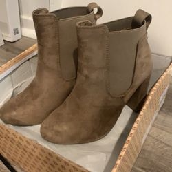 Brown Suede Ankle Boots