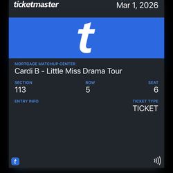 Cardi b ticket