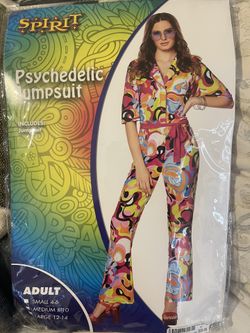 Women’s Psychedelic Jumpsuit-  Medium -Size 8/10