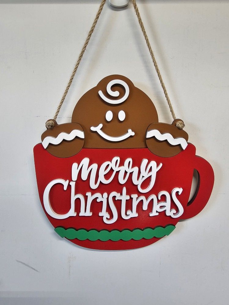 Christmas Door Hanger Sign