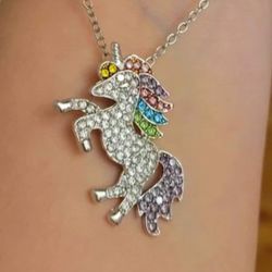 Brand new kids jewerly unicorn Necklace. Earring . Bracelet and ring all $14