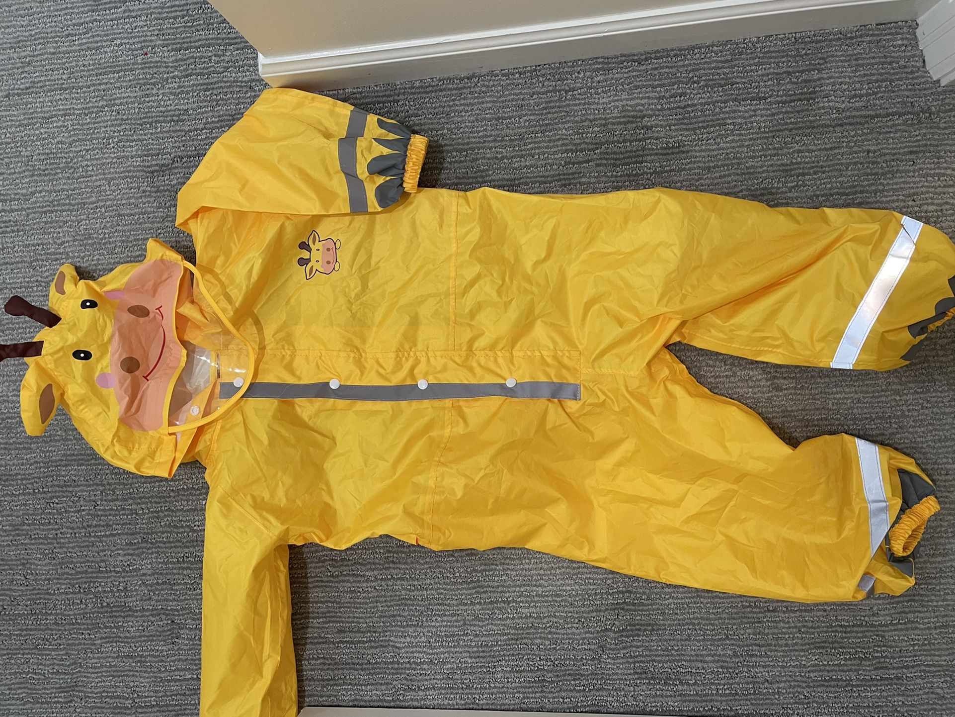 Yellow Rain Suit Medium 5-6 Years