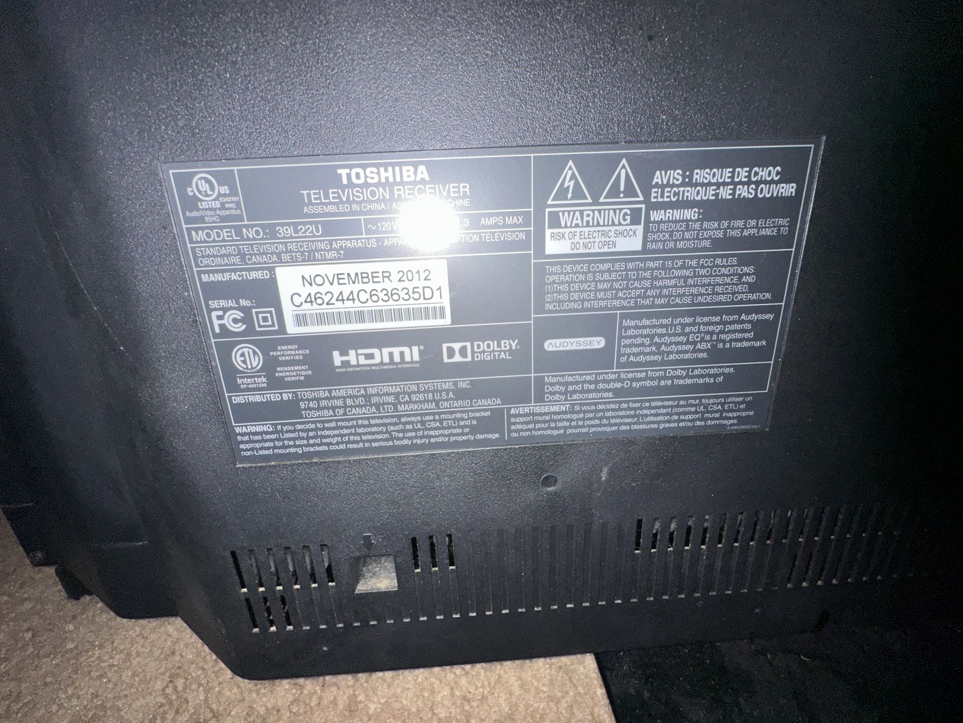 Toshiba TV