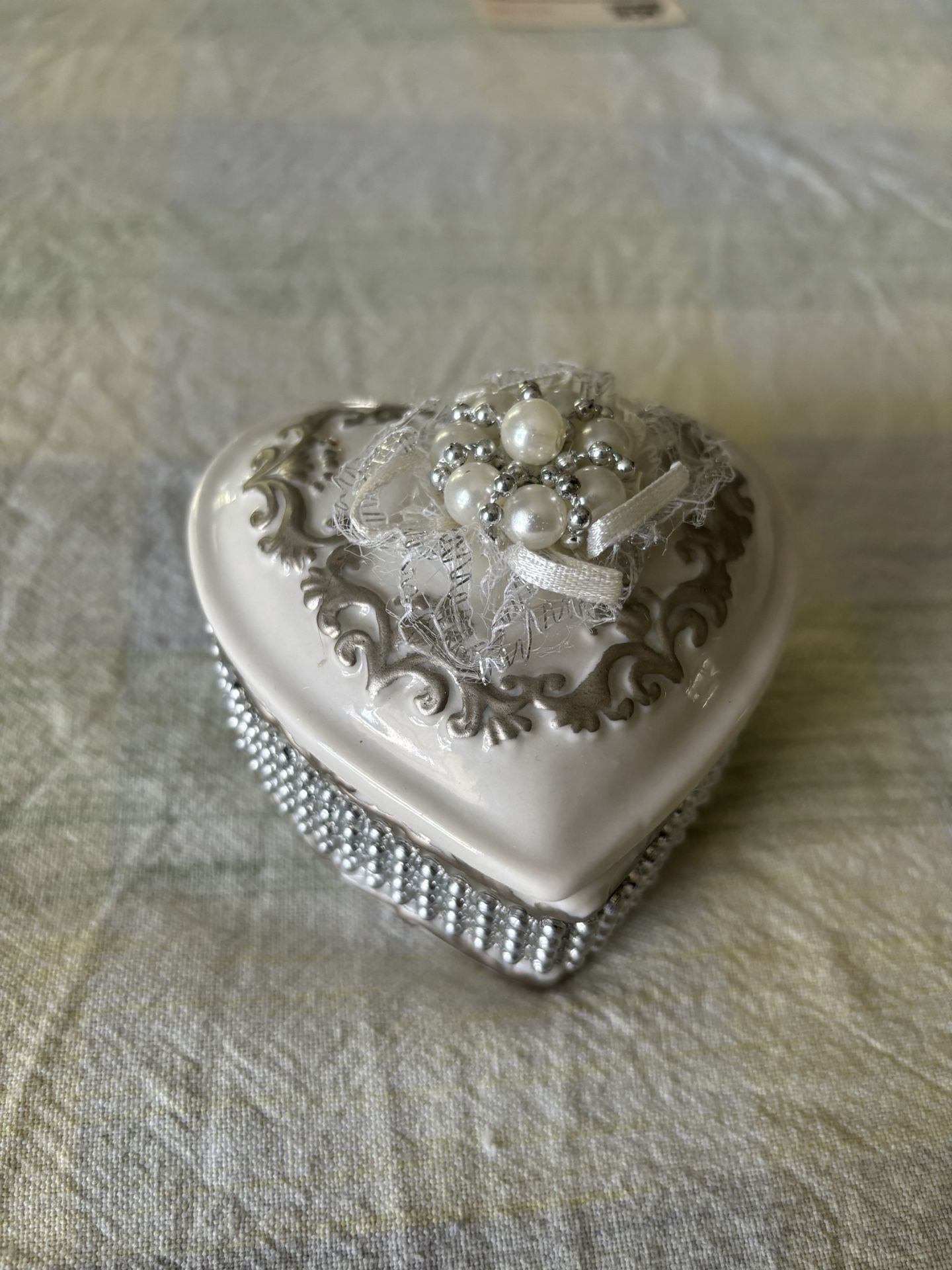 Heart Shape Trinket Jewelry Box