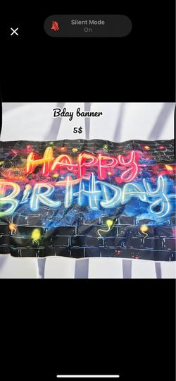 Happy bday banner /sign