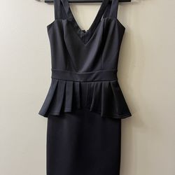 vintage 2010 peplum dress size 