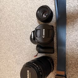 Canon EOS Rebel SL3 DSLR Camera Kit with Two Lenses and Peak Design Strap