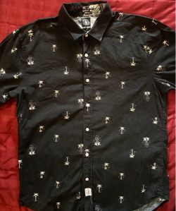 Volcom "Peace Palm" short sleeve button-up shirt(L)