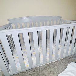 Grey Baby Crib