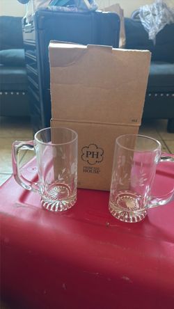 Princess House Crystal Glass Mugs Set