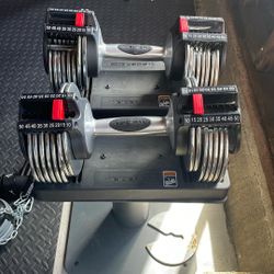 Adjustable Dumbbell And Bench Set - Must Pick Up Today - $100