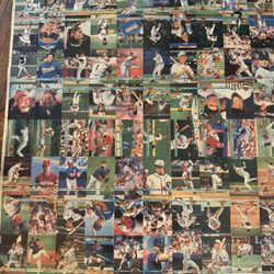 Uncut Sheet Of Baseball Cards