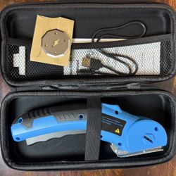 Cordless Electric Scissors, 4V Electric Mini Cutter, Carpet & Cardboard Cutter Tool, Rechargeable Fabric Cutter, Rotary Cutter for Cardboard Packages 