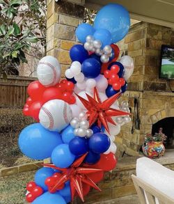 Baseball balloons 16 Pcs(decorative)