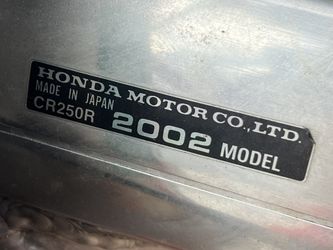 2002 Honda CR 250R