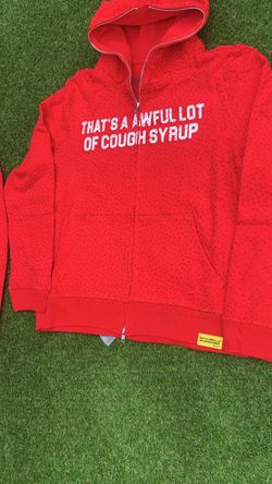 Red VVS Awful Lot Of Cough Syrup Zip Up