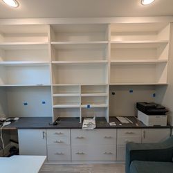 Shelves and drawers