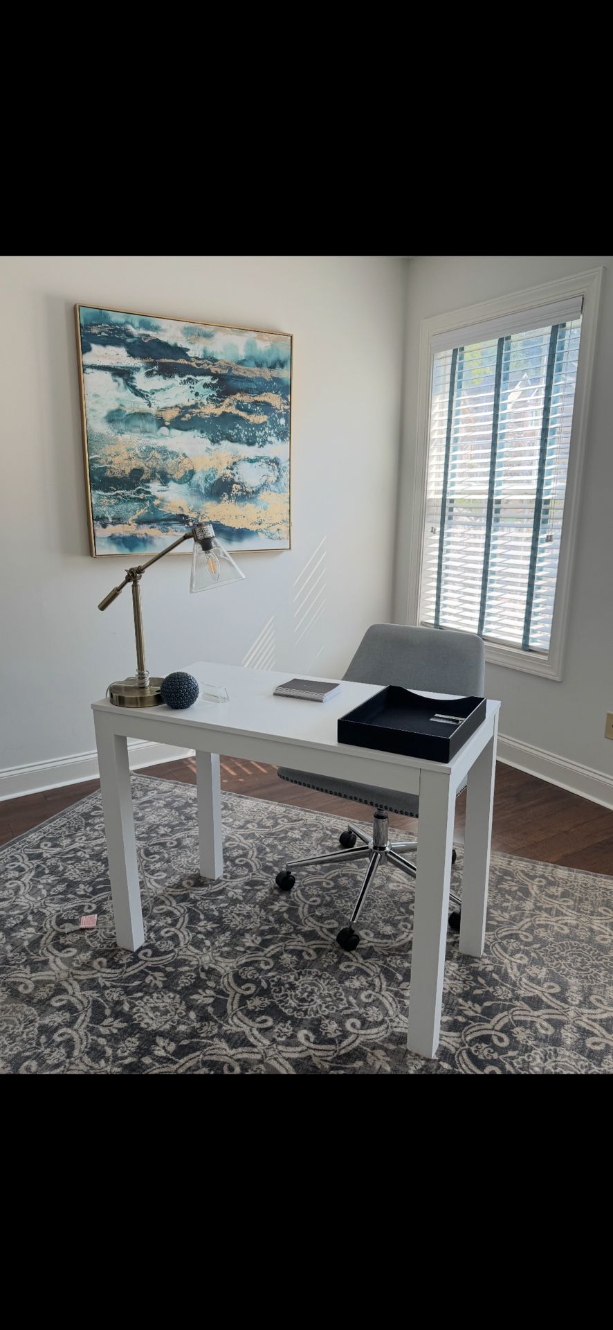 Modern White Office Desk