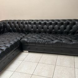 Black Leather Couch 600 Dollars