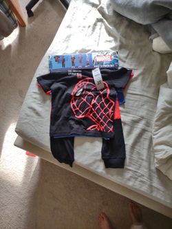 Marvel Spiderman 3T 5 Piece Set Clothes 