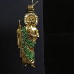 14k Gold Religious Pendant 