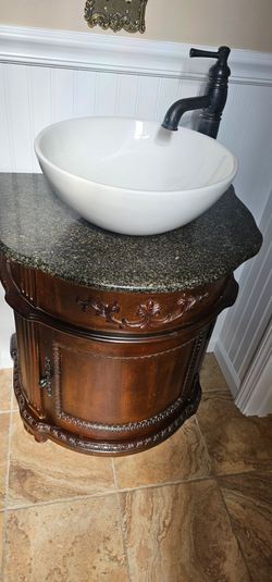 Style Selections Vinton 26-in Sienna Single Sink Bathroom Vanity with Brown Top (Faucet Included)