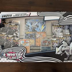 Pokémon TCG Unova Heavy Hitters Premium Collection Black Bolt White Flare SEALED