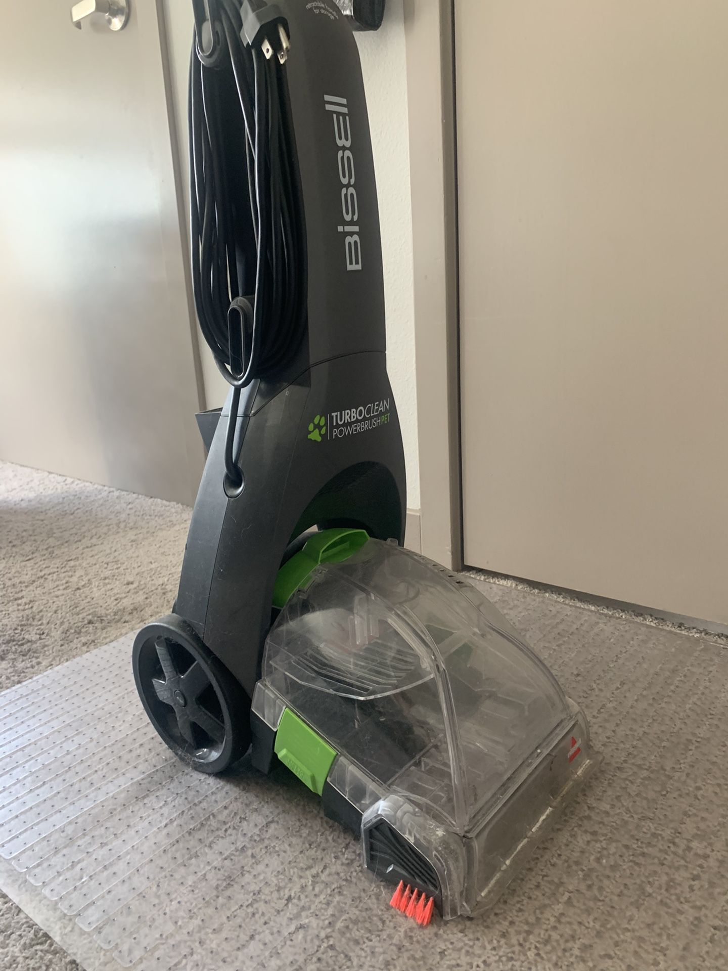 Bissell TurboClean PowerBrush Pet Carpet Cleaner, 2987,Green/ Black