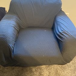 Leather Chair With Cover 