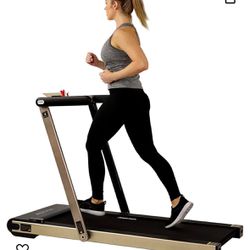 Sunny Health & Fitness ASUNA Premium Slim Folding Treadmill Running Machine with Speakers for Home Gyms   