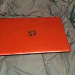 Red HP Laptop
