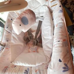 Baby Girl Clothes & Bouncer Bundle 