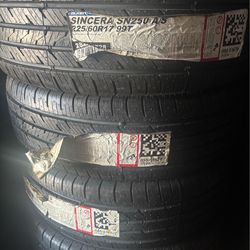 Falken Sincera SN250 A/S (225/60/17) -80,000 mile tire
