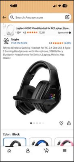 Wireless gaming headset
