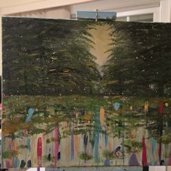 "Where Nature Meets Wonder" 22x28 Acrylic On Canvas