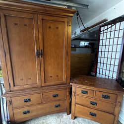 Antique Real Wood Dresser 