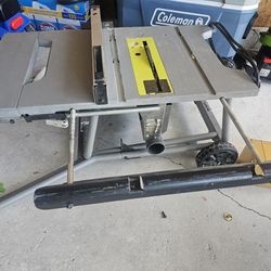 RYOBI Corded 15 Amp 10 in. Folding Table Saw Rolling Stand Expanded Capacity