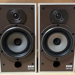 B&W DM-110 BOWERS & WILKINS SPEAKER MONITORS PAIR