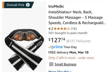Electric TruMedic Full Body Massager with Heat. 