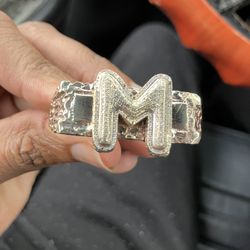 Real 10k Gold Real Diamond two Finger Ring 